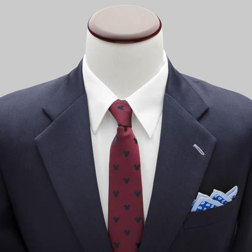 ディズニー ミッキー ネクタイ ネクタイピン セット レッド ピン