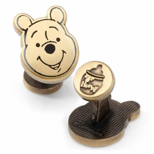 ディズニー プーさん カフス Winnie the Pooh ゴールド カフスボタン