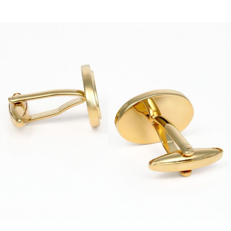 elizabeth parker エリザベスパーカー ゴールド クラシック オーバル カフス カフスボタン カフリンクス |  | 04