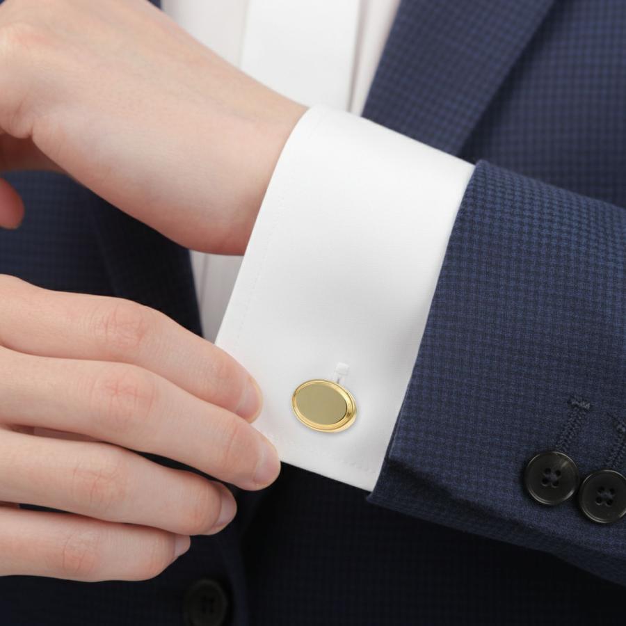 elizabeth parker エリザベスパーカー ゴールド クラシック オーバル カフス カフスボタン カフリンクス |  | 05