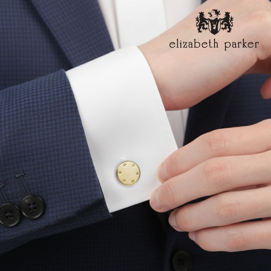 elizabeth parker エリザベスパーカー ゴールド ラウンド リベット カフス カフスボタン カフリンクス |  | 05