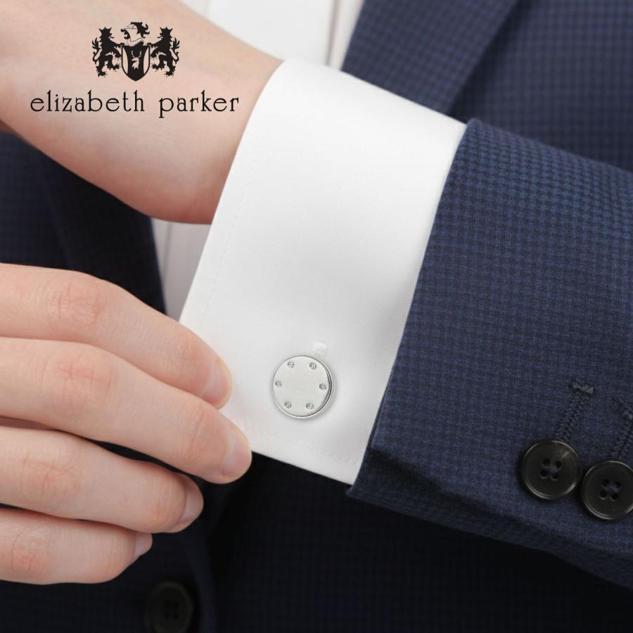 elizabeth parker エリザベスパーカー シルバー ラウンド リベット カフス カフスボタン カフリンクス |  | 05