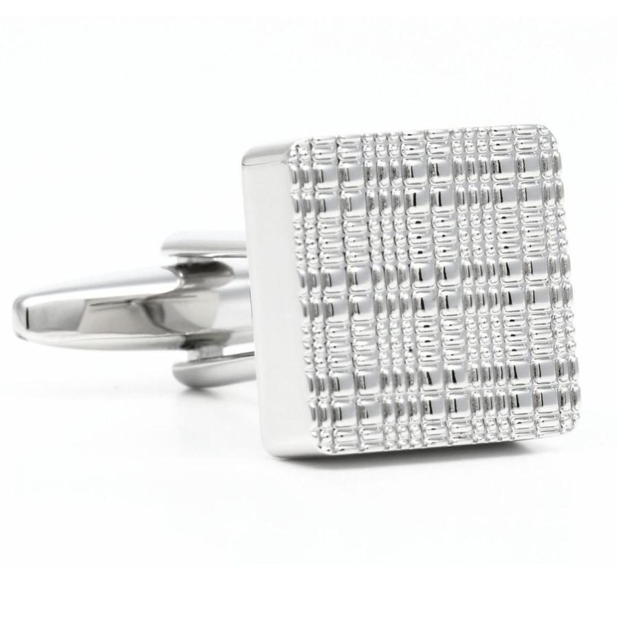 elizabeth parker エリザベスパーカー シルバー コンパクト チェック カフス カフスボタン カフリンクス |  | 02