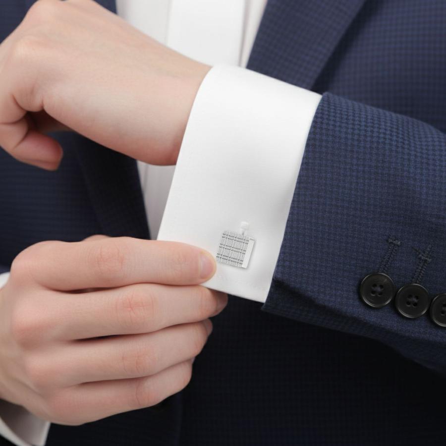 elizabeth parker エリザベスパーカー シルバー コンパクト チェック カフス カフスボタン カフリンクス |  | 05