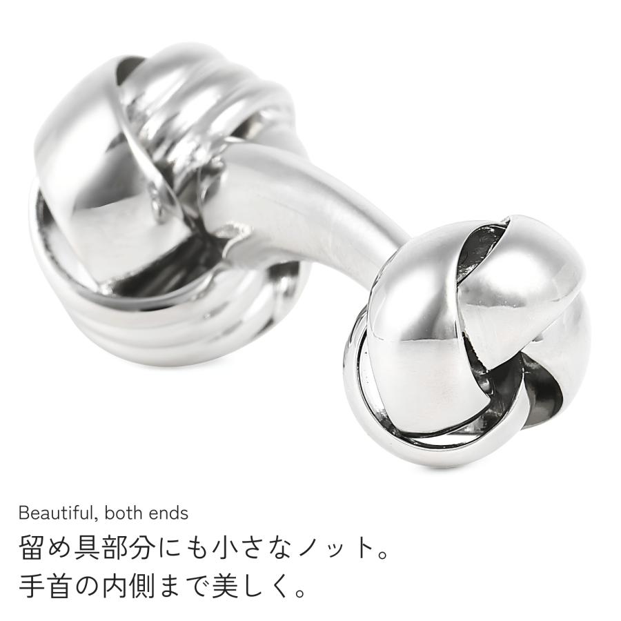 elizabeth parker エリザベスパーカー シルバー ダブルエンド ノット  カフス カフスボタン カフリンクス |  | 03