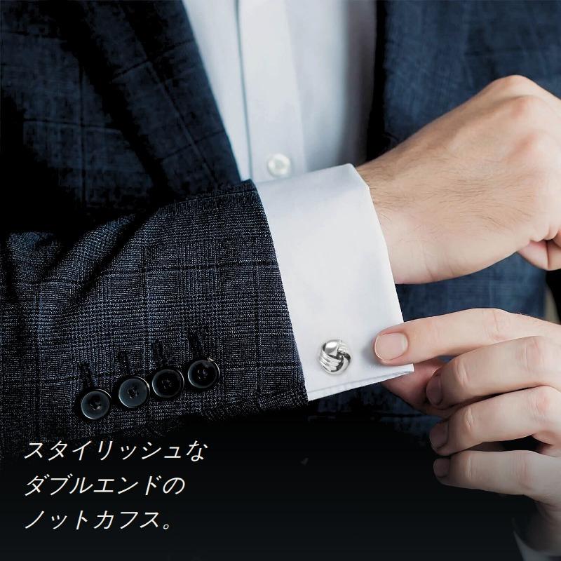 elizabeth parker エリザベスパーカー シルバー ダブルエンド ノット  カフス カフスボタン カフリンクス |  | 06