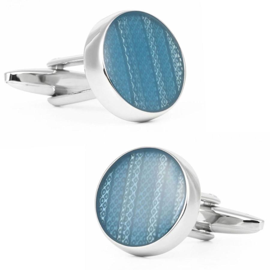 elizabeth parker エリザベスパーカー ブルー ラウンド カフス カフスボタン カフリンクス |  | 01