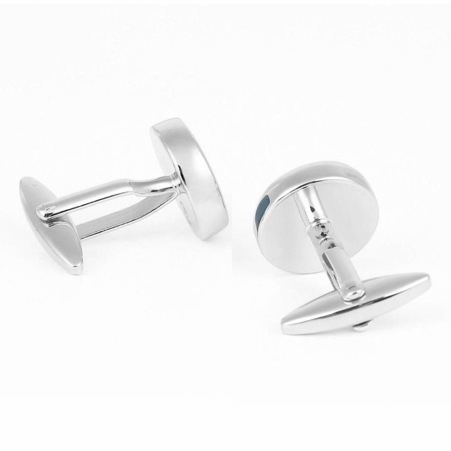 elizabeth parker エリザベスパーカー ブルー ラウンド カフス カフスボタン カフリンクス |  | 04