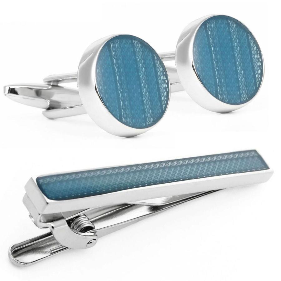 elizabeth parker エリザベスパーカー シルバー ブルー カフス ネクタイピン セット |  | 01