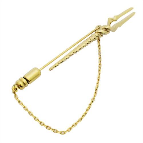 エヴァンゲリオン ピンズ ラペルピン ロンギヌスの槍 ゴールド エヴァンゲリヲン × SWANK スワンク メンズアクセサリー | 