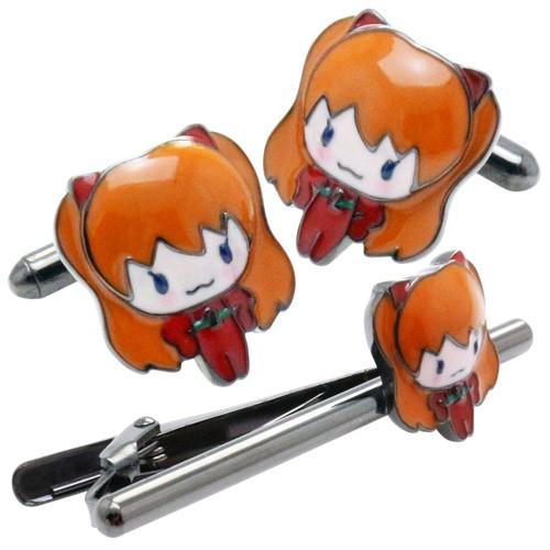 エヴァンゲリオン カフス＆タイピン セット EVA MICRO MACRO アスカ エヴァンゲリヲン × SWANK スワンク メンズアクセサリー |  | 01