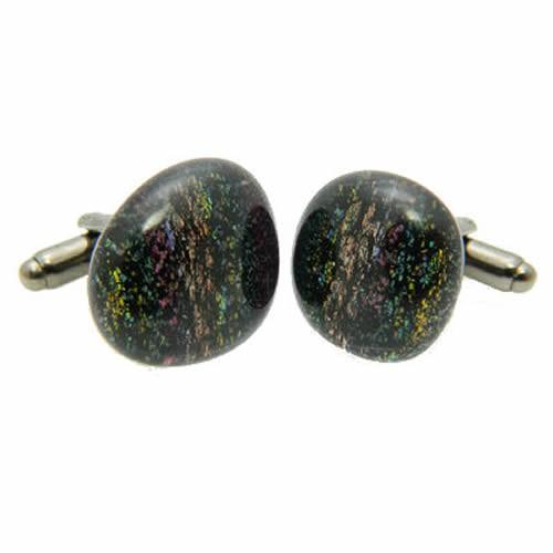 カフス カフスボタン ガラス オリジナル 手作り Ground Rainbow カフリンクス |  | 03