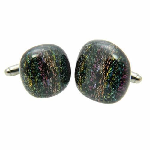 カフス カフスボタン ガラス オリジナル 手作り Ground Rainbow カフリンクス |  | 03