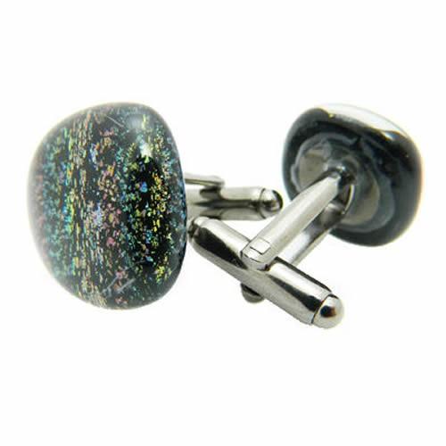 カフス カフスボタン ガラス オリジナル 手作り Ground Rainbow カフリンクス |  | 04