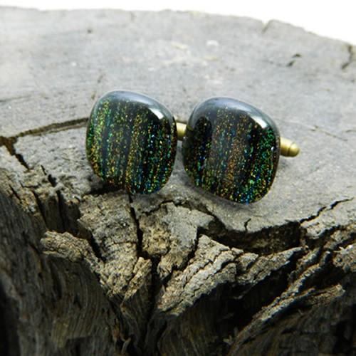 カフス カフスボタン ガラス オリジナル 手作り Apple shower カフリンクス |  | 01