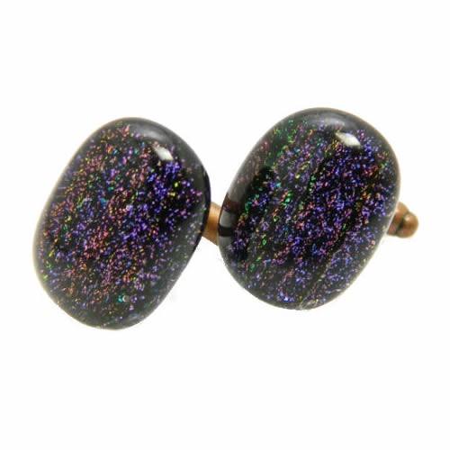 カフス カフスボタン ガラス オリジナル 手作り Universe Purple ユニバースパープル カフリンクス |  | 03