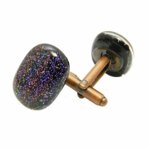 カフス カフスボタン ガラス オリジナル 手作り Universe Purple ユニバースパープル カフリンクス |  | 04