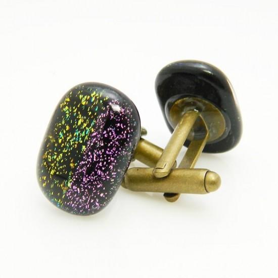 カフス カフスボタン ガラス オリジナル 手作り Half Apple ハーフ アップル カフリンクス |  | 04