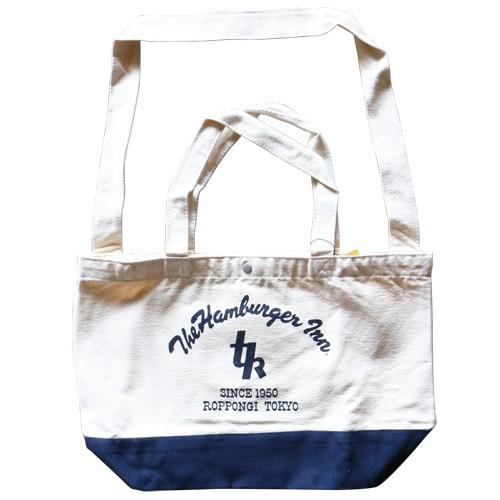 2way ショルダー付き キャンバス トートバッグ ネイビー the hamburgerinn ハンバーガーイン ショッピングバッグ |  | 01