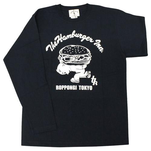 長袖 Tシャツ The Hamburger Inn バーガー 小僧 ネイビー ハンバーガー 