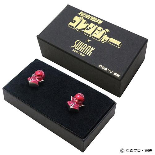 秘密戦隊ゴレンジャー×SWANK ナンバーワン戦隊ゴジュウジャー モモレンジャー カフス カフスボタン カフリンクス スワンク |  | 07