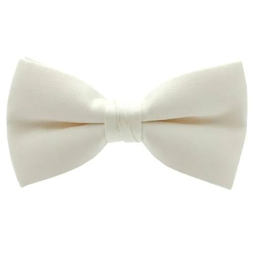 子供用 蝶ネクタイ アイボリー ボウタイ 簡易装着 簡単 発表会 入園式 入学式 | 
