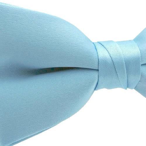 子供用 蝶ネクタイ ライトブルー ボウタイ 簡易装着 簡単 発表会 入園式 入学式 |  | 01