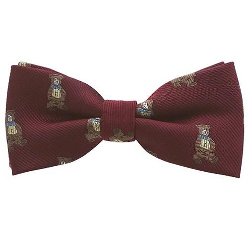 子供用 蝶ネクタイ ベアー ワインレッド ボウタイ 簡易装着 簡単 発表会 入園式 入学式 |  | 01