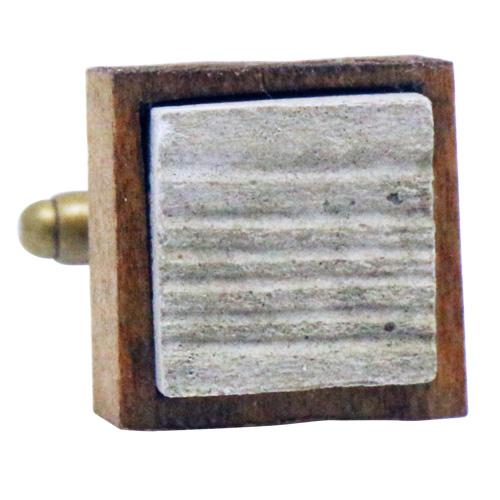 カフス カフスボタン オリジナル 手作り コーシ オリーブ セメントシダー カフリンクス |  | 02