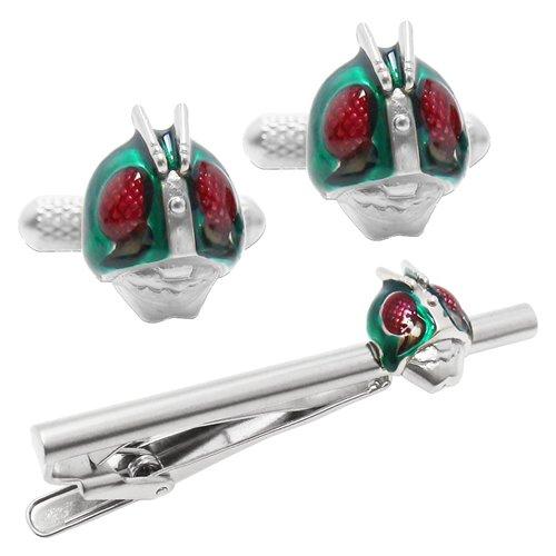 仮面ライダー × SWANK マスク カフス ネクタイピン セット カフスボタン カフリンクス タイバー タイクリップ スワンク |  | 01