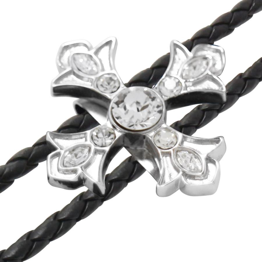 クリスタル クロス SWANK スワンク ループタイ ネックレス ポーラータイ ポロタイ ボロタイ 日本製 |  | 03