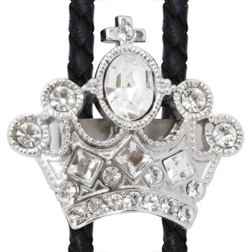 クリスタル 王冠 SWANK スワンク ループタイ ネックレス ポーラータイ ポロタイ ボロタイ 日本製 |  | 01