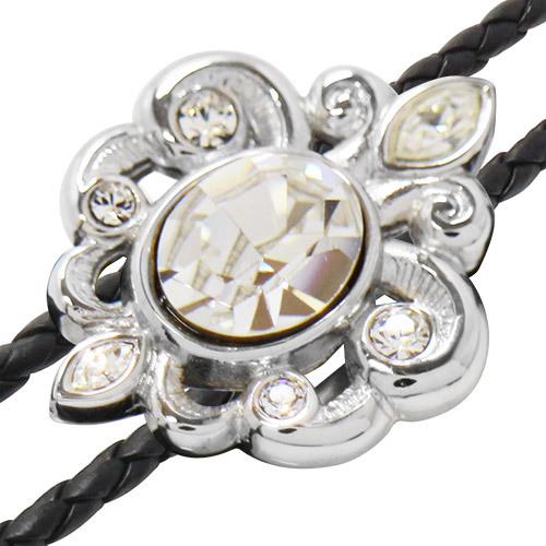 クリスタル 紋章 SWANK スワンク ループタイ ネックレス ポーラータイ ポロタイ ボロタイ 日本製 |  | 02