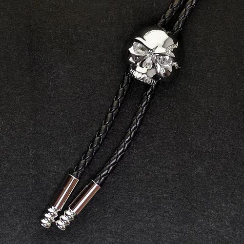 クリスタル スカル SWANK スワンク ループタイ ネックレス ポーラータイ ポロタイ ボロタイ 日本製 |  | 03