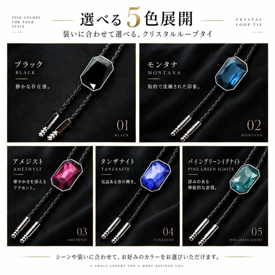クリスタル SWANK スワンク ループタイ ネックレス ポーラータイ ポロタイ ボロタイ 日本製 | SWANK | 13