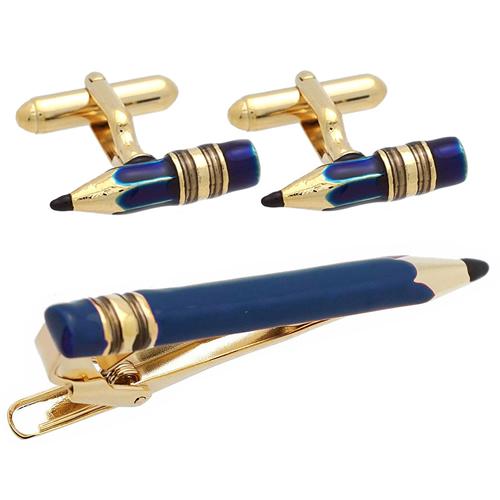 SWANK スワンク カフス ネクタイピン セット 鉛筆 ブルー ペンシル カフスボタン カフリンクス タイバー タイクリップ |  | 05