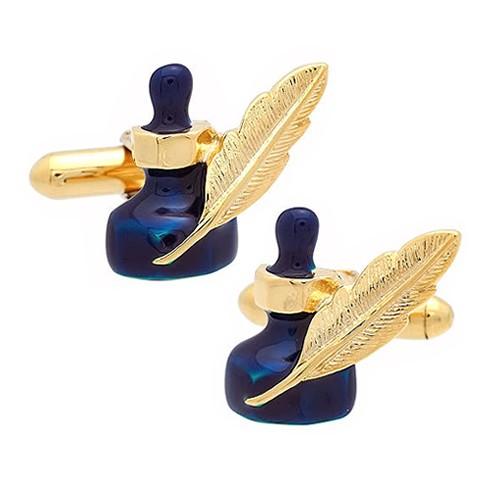 SWANK 万年筆 ネクタイピン カフスボタン カフリンクス セット SWANK スワンク カフス ネクタイピン セット ゴールド ペン ニブ