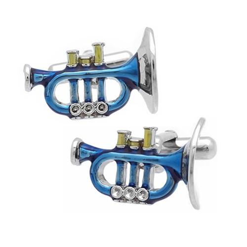 SWANK スワンク カフス ネクタイピン セット トランペット ブルー カフスボタン カフリンクス タイバー タイクリップ |  | 01