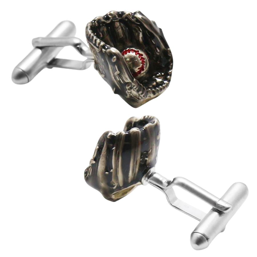 SWANK スワンク カフス ネクタイピン セット 野球 グローブ バット ブラック カフスボタン カフリンクス タイバー タイクリップ |  | 02