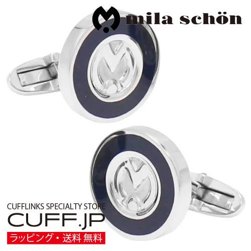ミラ ショーン カフス ブラックライン カフスボタン カフリンクス mila schon メンズアクセサリー | 
