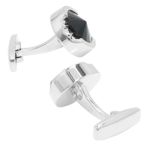 ミラ ショーン カフス ブラック クリスタルガラス カフスボタン カフリンクス mila schon メンズアクセサリー |  | 03