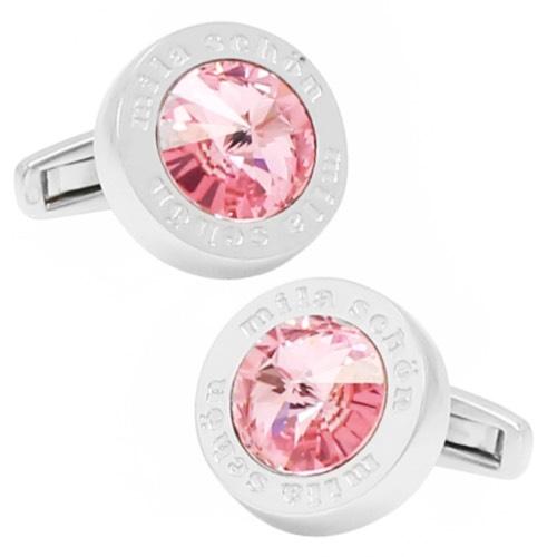 ミラ ショーン カフス ピンク クリスタルガラス カフスボタン カフリンクス mila schon メンズアクセサリー |  | 01