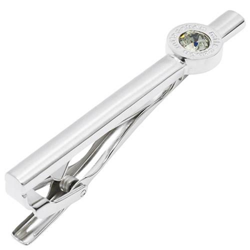 ミラ ショーン カフス ネクタイピン セット ブラック クリスタルガラス