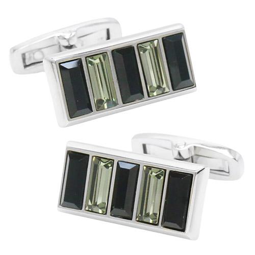 ミラ ショーン カフス ブラック クリスタルガラス カフスボタン カフリンクス mila schon メンズアクセサリー |  | 01