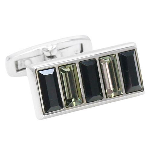 ミラ ショーン カフス ブラック クリスタルガラス カフスボタン カフリンクス mila schon メンズアクセサリー |  | 02