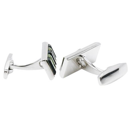 ミラ ショーン カフス ブラック クリスタルガラス カフスボタン カフリンクス mila schon メンズアクセサリー |  | 04