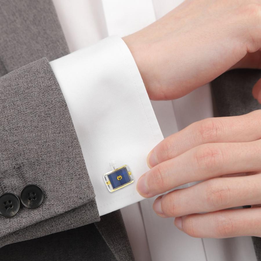 ミラ ショーン カフス ブルー ゴールド カフスボタン カフリンクス mila schon メンズアクセサリー |  | 05