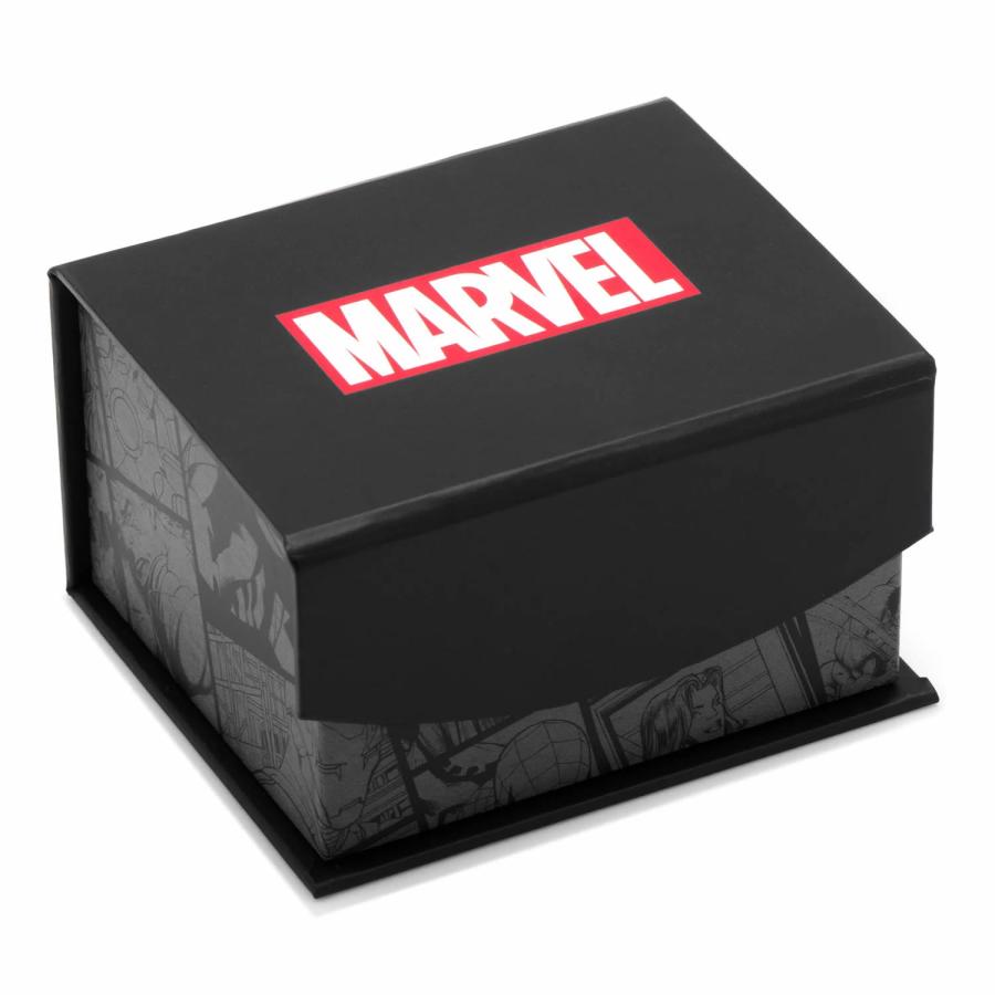 カフス カフスボタン アベンジャーズ ガンメタル MARVEL マーベル カフリンクス_4