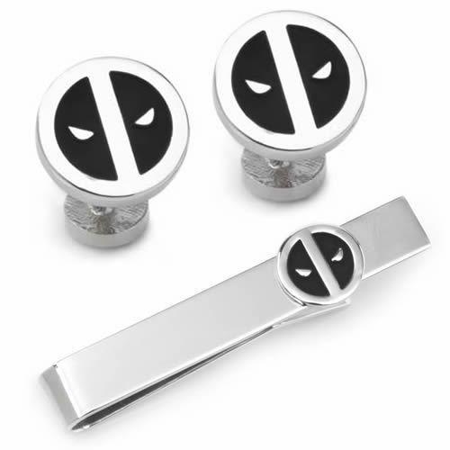 カフス ネクタイピン セット マーベル デッドプール Deadpool MARVEL カフリンクス カフスボタン タイバー タイクリップ | 