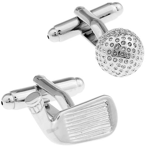 カフスボタン ゴルフ ゴルフボール＆アイアン カフス カフリンクス |  | 01